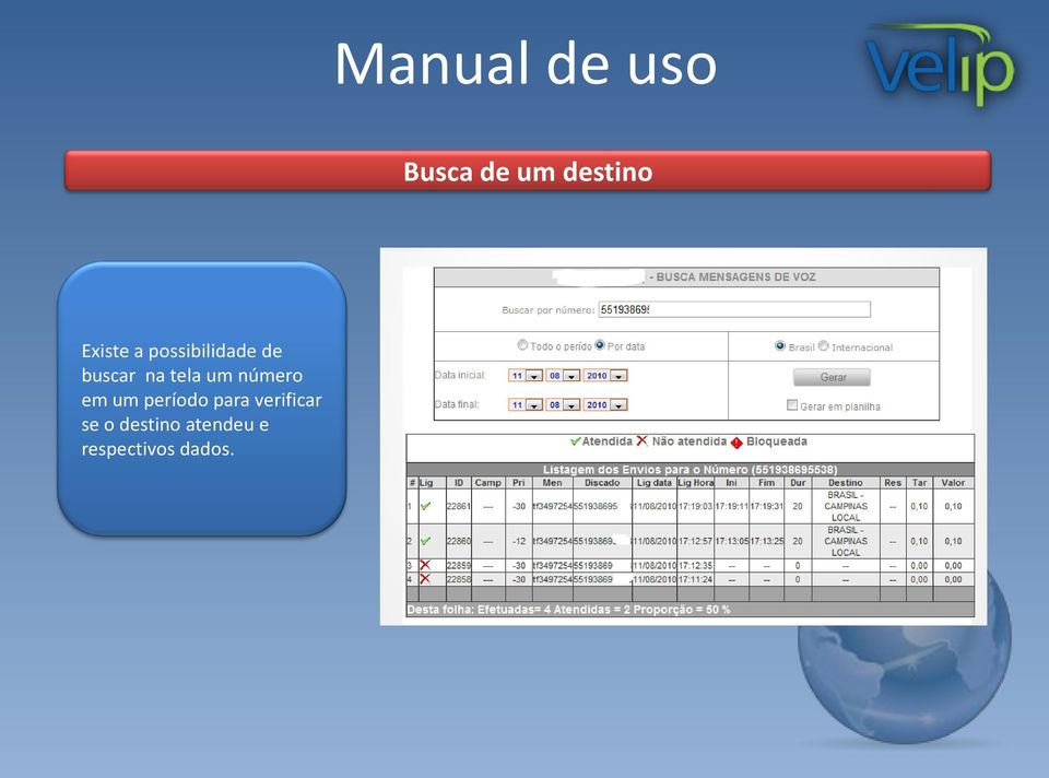 número em um período para verificar