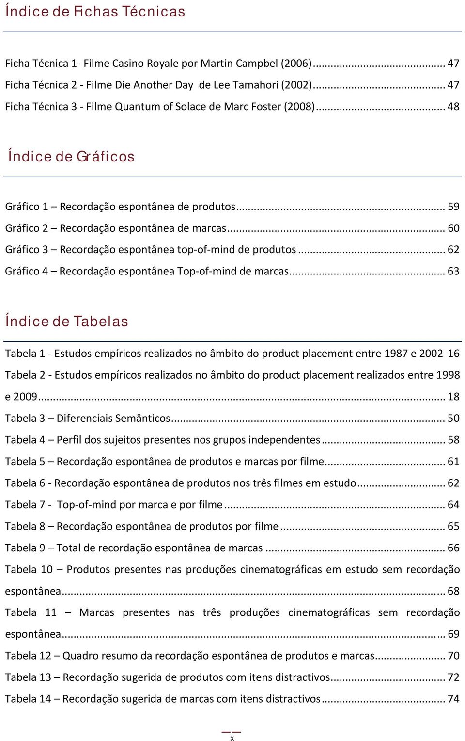 .. 60 Gráfico 3 Recordação espontânea top of mind de produtos... 62 Gráfico 4 Recordação espontânea Top of mind de marcas.