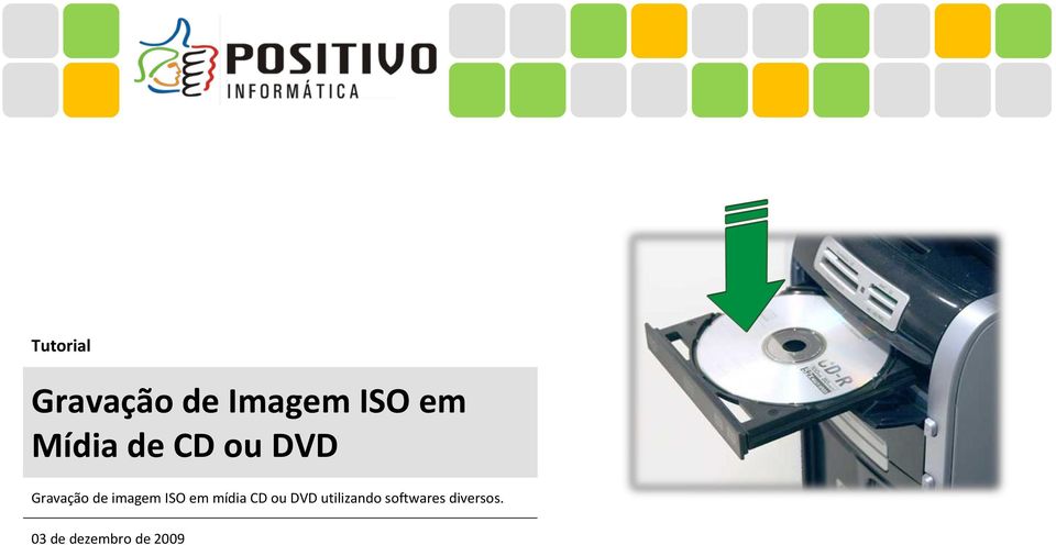 imagem ISO em mídia CD ou DVD