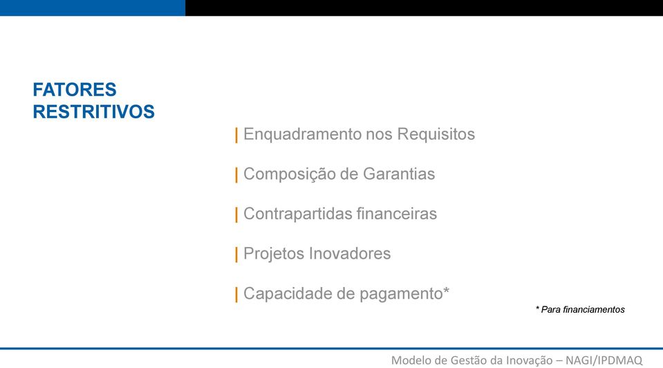 Contrapartidas financeiras Projetos