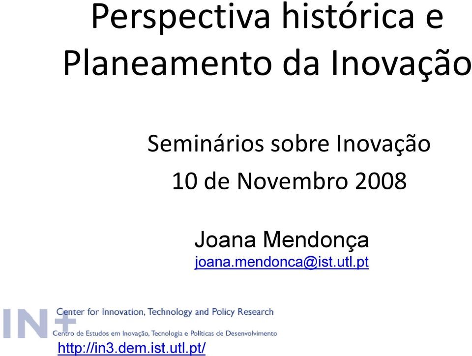 Novembro 2008 Joana Mendonça joana.