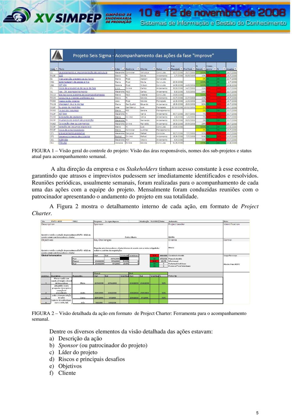 Reuniões periódicas, usualmente semanais, foram realizadas para o acompanhamento de cada uma das ações com a equipe do projeto.