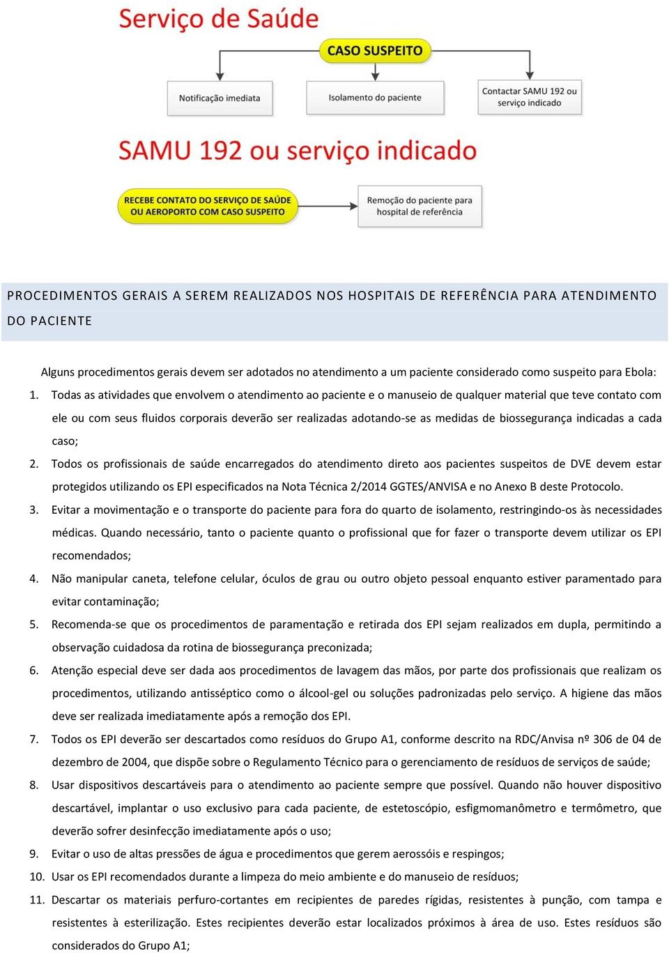 Todas as atividades que envolvem o atendimento ao paciente e o manuseio de qualquer material que teve contato com ele ou com seus fluidos corporais deverão ser realizadas adotando-se as medidas de