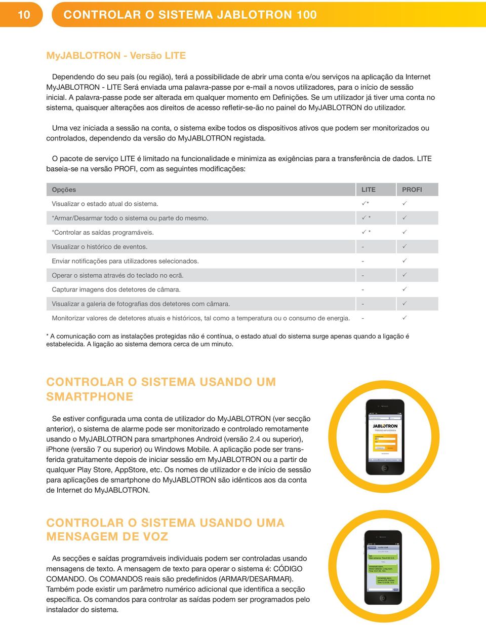 Se um utilizador já tiver uma conta no sistema, quaisquer alterações aos direitos de acesso refletir-se-ão no painel do MyJABLOTRON do utilizador.