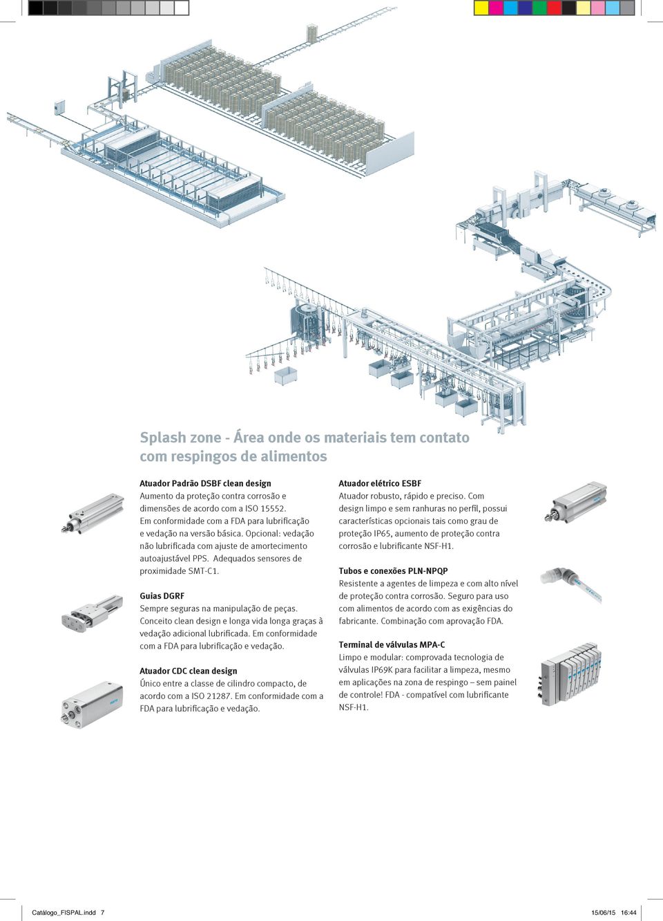 Guias DGRF Sempre seguras na manipulação de peças. Conceito clean design e longa vida longa graças à vedação adicional lubrificada. Em conformidade com a FDA para lubrificação e vedação.