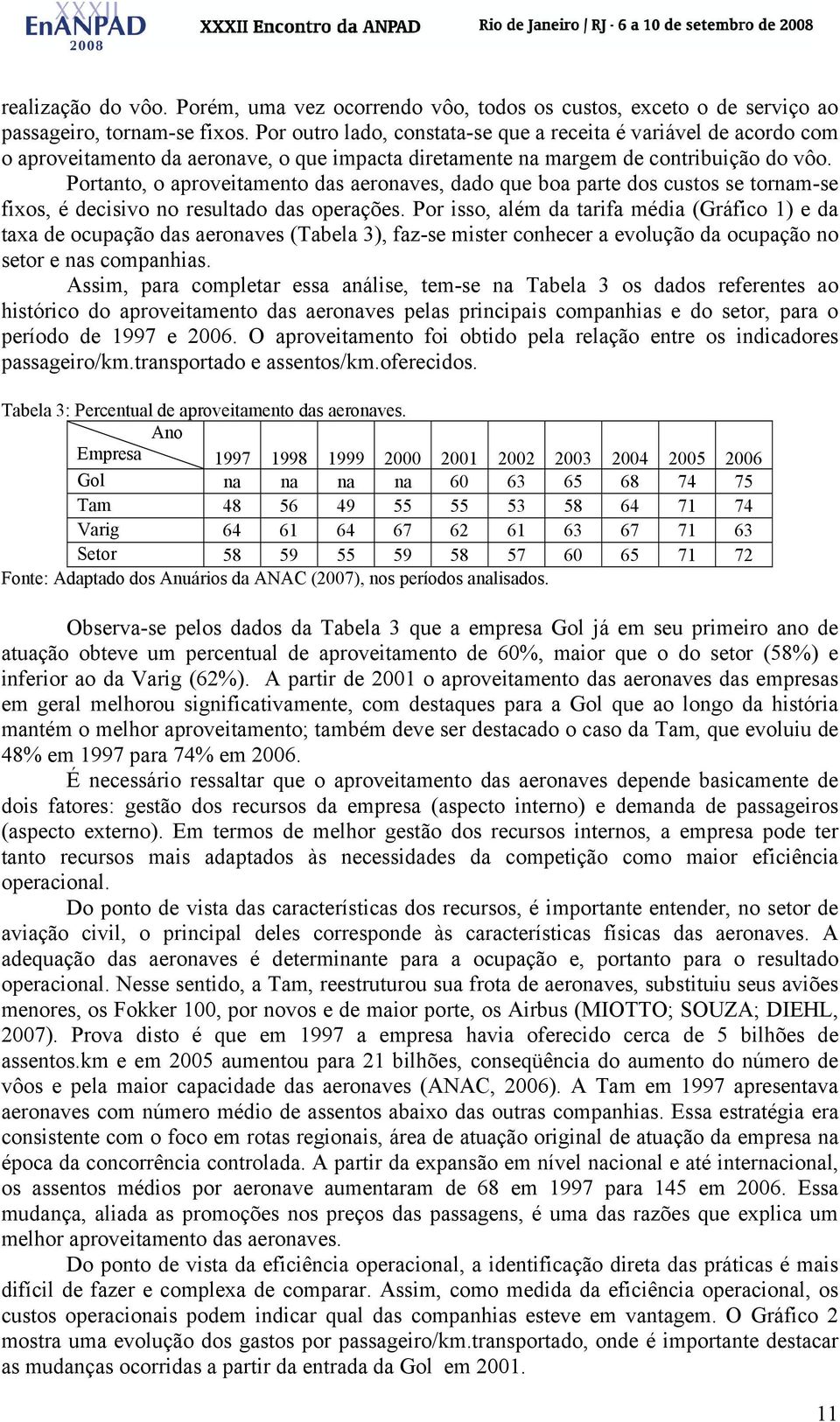 Portanto, o aproveitamento das aeronaves, dado que boa parte dos custos se tornam-se fixos, é decisivo no resultado das operações.