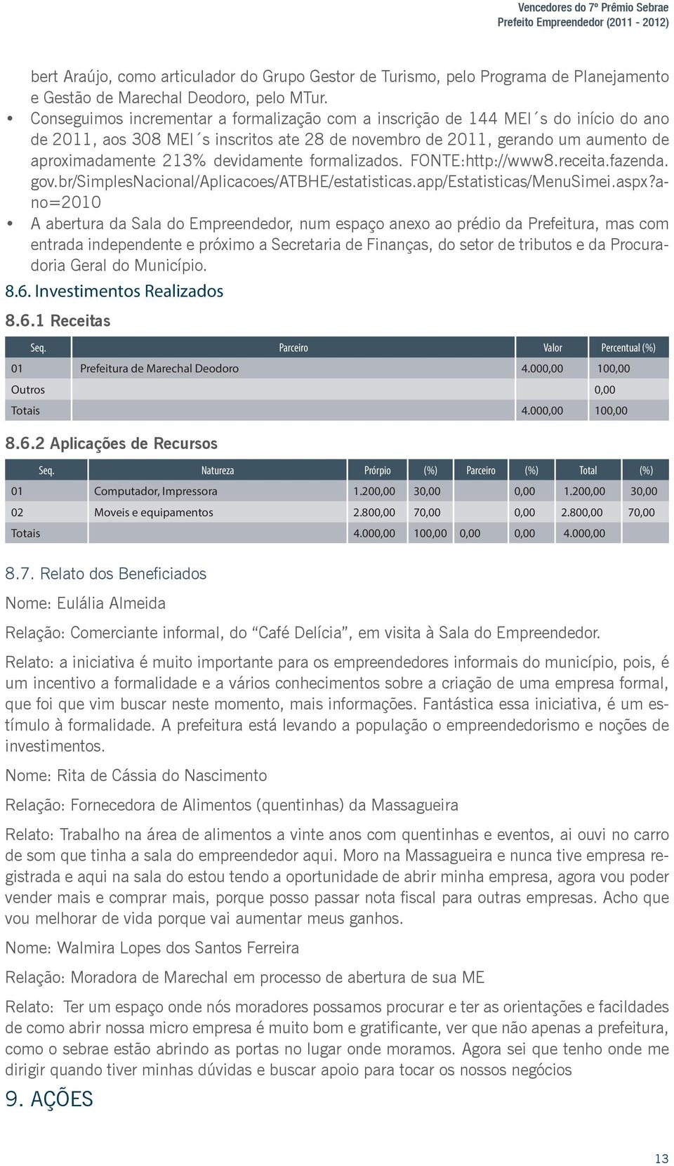 devidamente formalizados. FONTE:http://www8.receita.fazenda. gov.br/simplesnacional/aplicacoes/atbhe/estatisticas.app/estatisticas/menusimei.aspx?