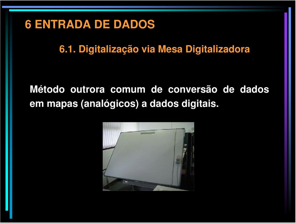 Digitalizadora Método outrora comum