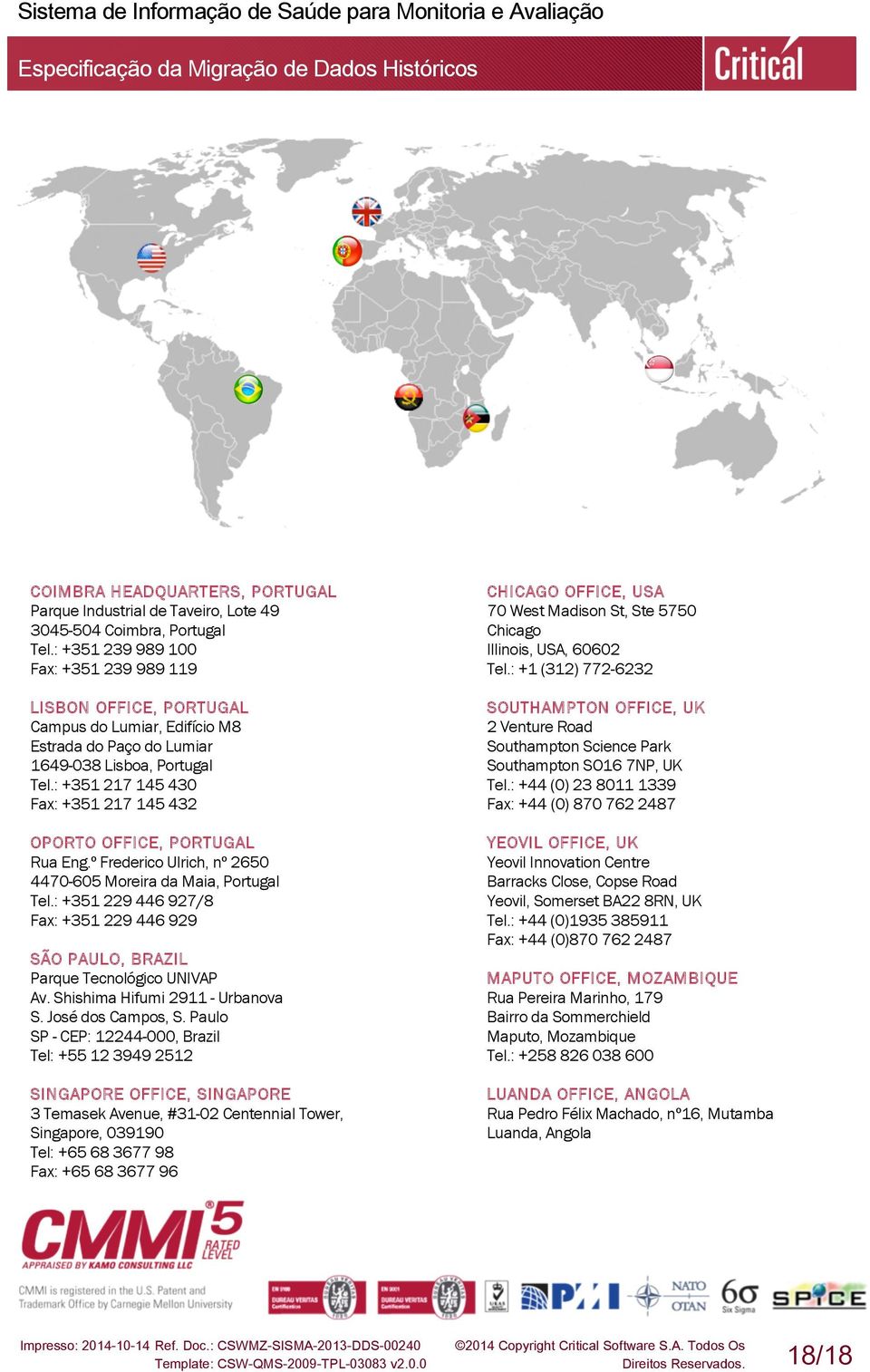 : +351 217 145 430 Fax: +351 217 145 432 OPORTO OFFICE, PORTUGAL Rua Eng.º Frederico Ulrich, nº 2650 4470-605 Moreira da Maia, Portugal Tel.