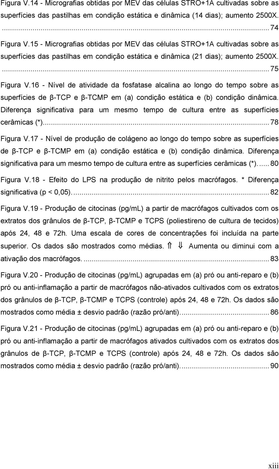 16 - Nível de atividade da fosfatase alcalina ao longo do tempo sobre as superfícies de β-tcp e β-tcmp em (a) condição estática e (b) condição dinâmica.