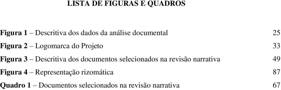 documentos selecionados na revisão narrativa 49 Figura 4 Representação