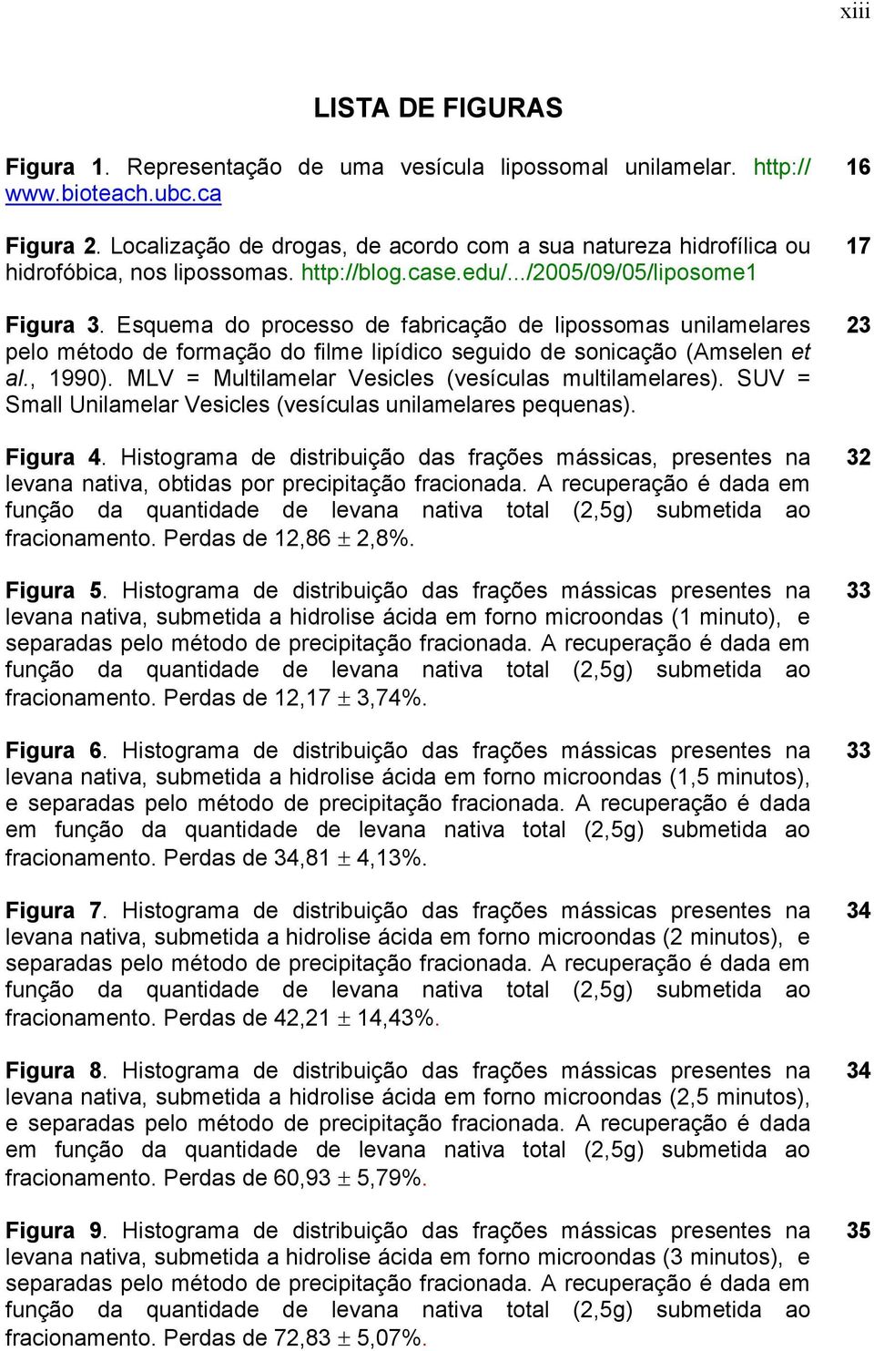 Esquema do processo de fabricação de lipossomas unilamelares pelo método de formação do filme lipídico seguido de sonicação (Amselen et al., 1990).