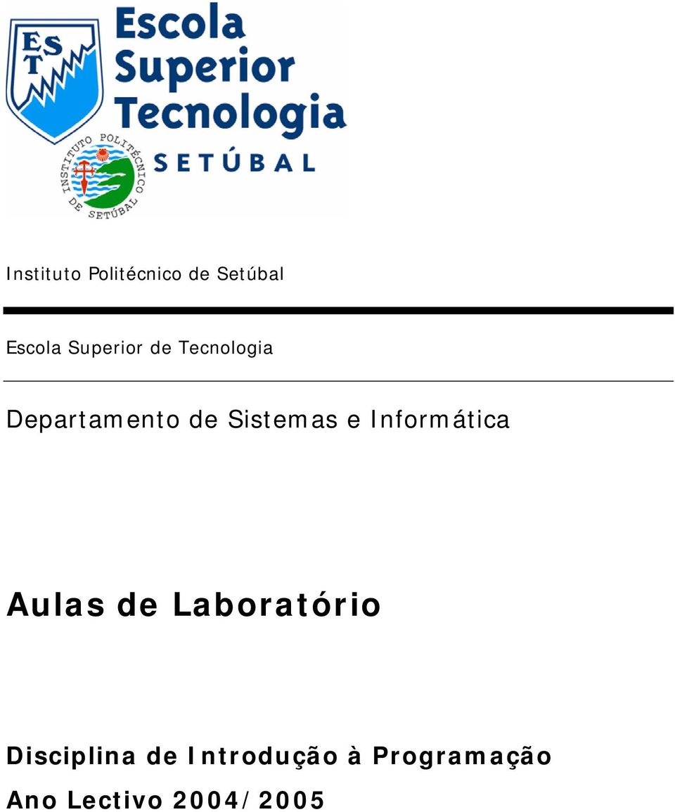 Sistemas e Informática Aulas de Laboratório