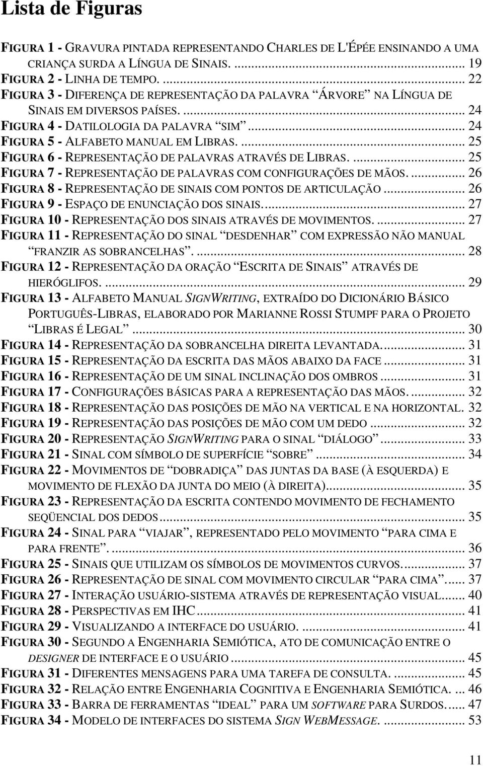 ... 25 FIGURA 6 - REPRESENTAÇÃO DE PALAVRAS ATRAVÉS DE LIBRAS.... 25 FIGURA 7 - REPRESENTAÇÃO DE PALAVRAS COM CONFIGURAÇÕES DE MÃOS.... 26 FIGURA 8 - REPRESENTAÇÃO DE SINAIS COM PONTOS DE ARTICULAÇÃO.