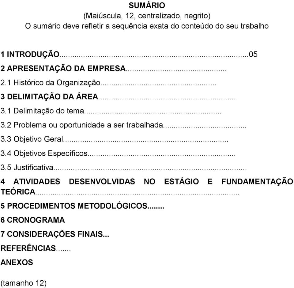 .. 3.3 Objetivo Geral... 3.4 Objetivos Específicos... 3.5 Justificativa... 4 ATIVIDADES DESENVOLVIDAS NO ESTÁGIO E FUNDAMENTAÇÃO TEÓRICA.