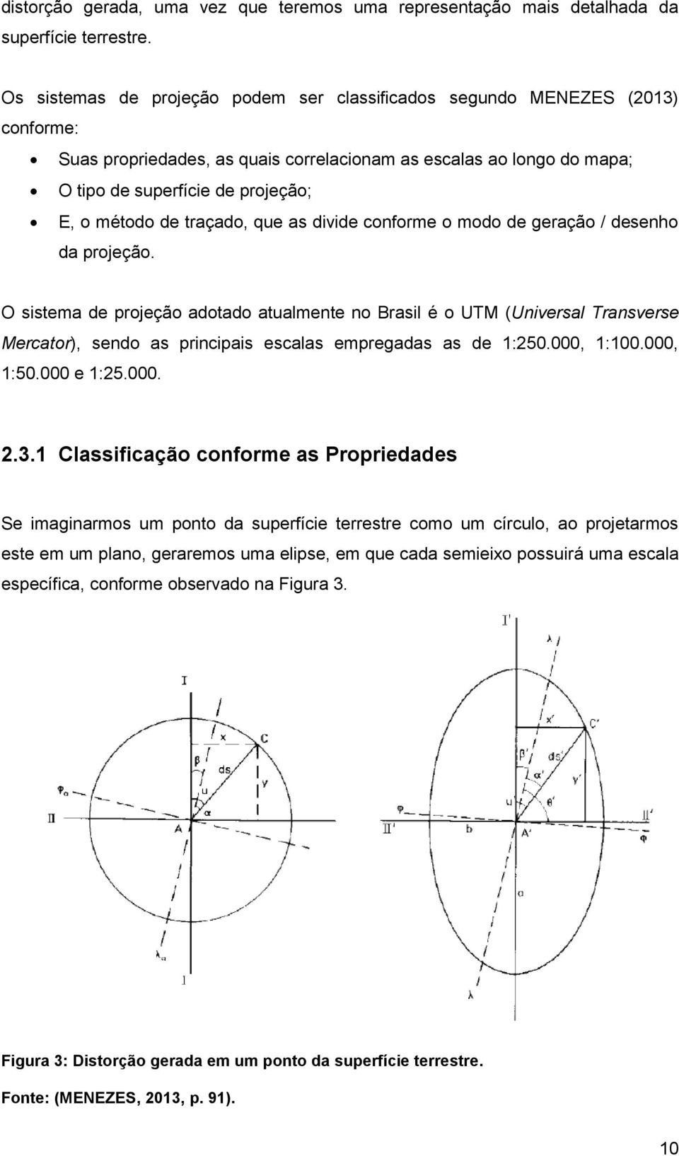 de traçado, que as divide conforme o modo de geração / desenho da projeção.