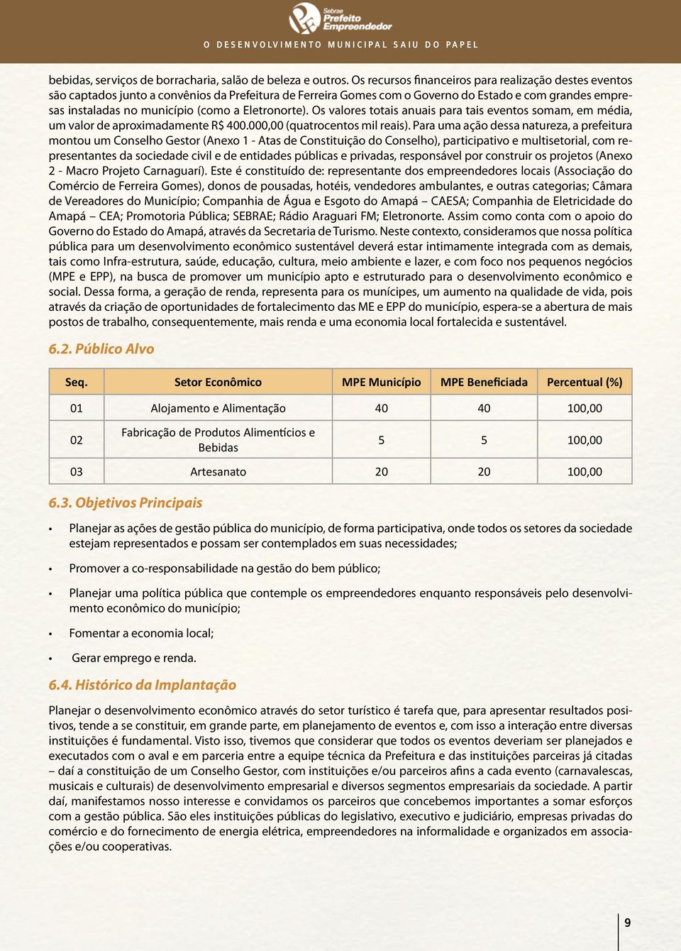 Eletronorte). Os valores totais anuais para tais eventos somam, em média, um valor de aproximadamente R$ 400.000,00 (quatrocentos mil reais).