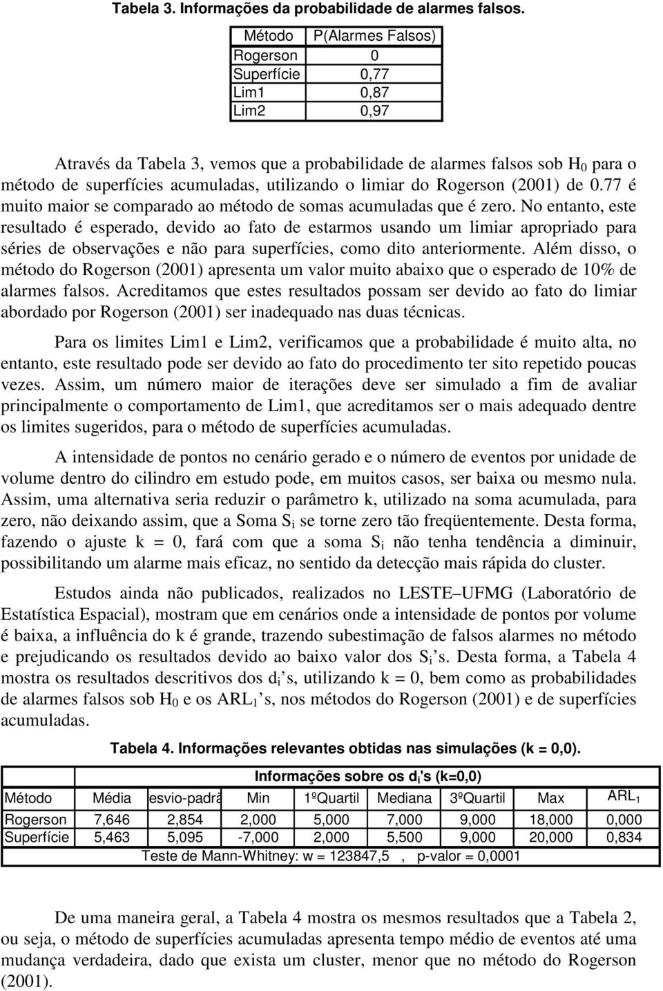 77 é muo maor e comparado ao méodo de oma acumulada que é zero. No eao ee reulado é eperado devdo ao fao de earmo uado um lmar aproprado para ére de obervaçõe e ão para uperfíce como do aerormee.