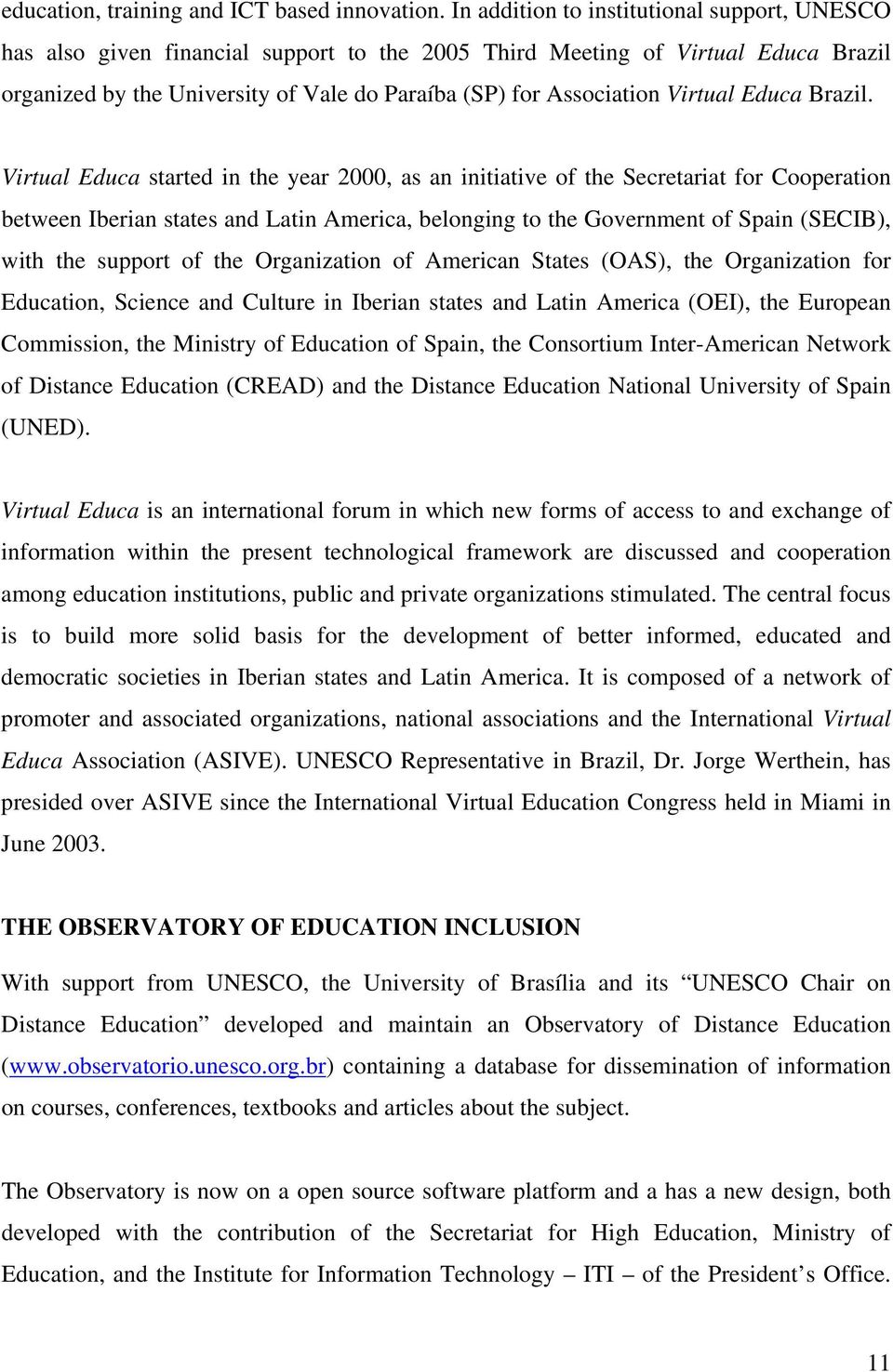 Virtual Educa Brazil.
