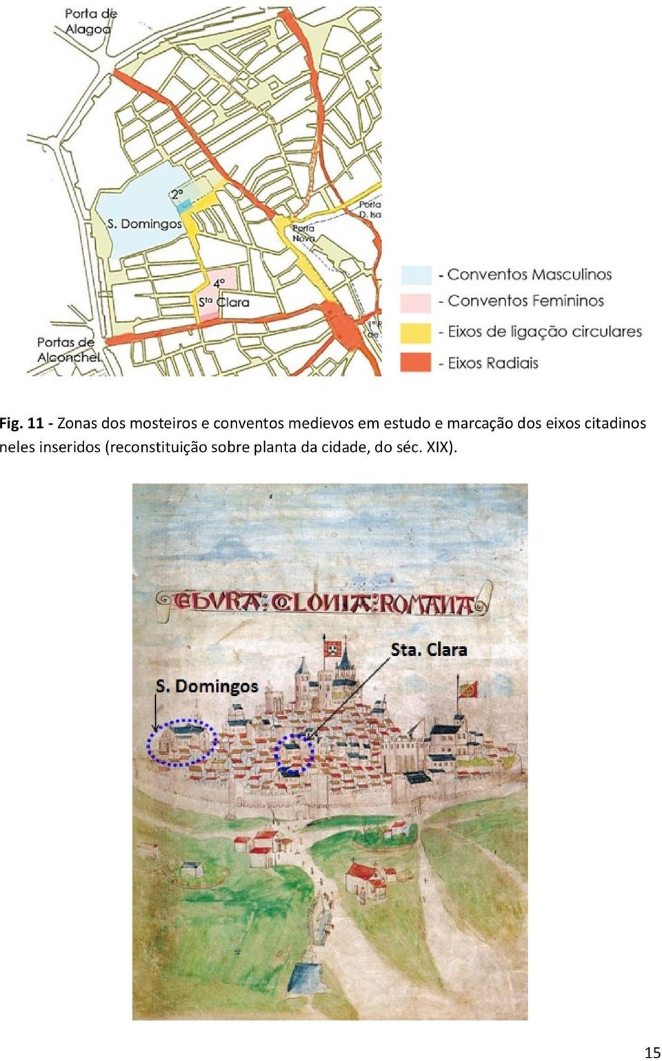 dos eixos citadinos neles inseridos