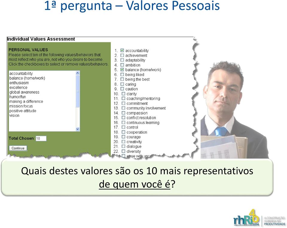 valores são os 10 mais