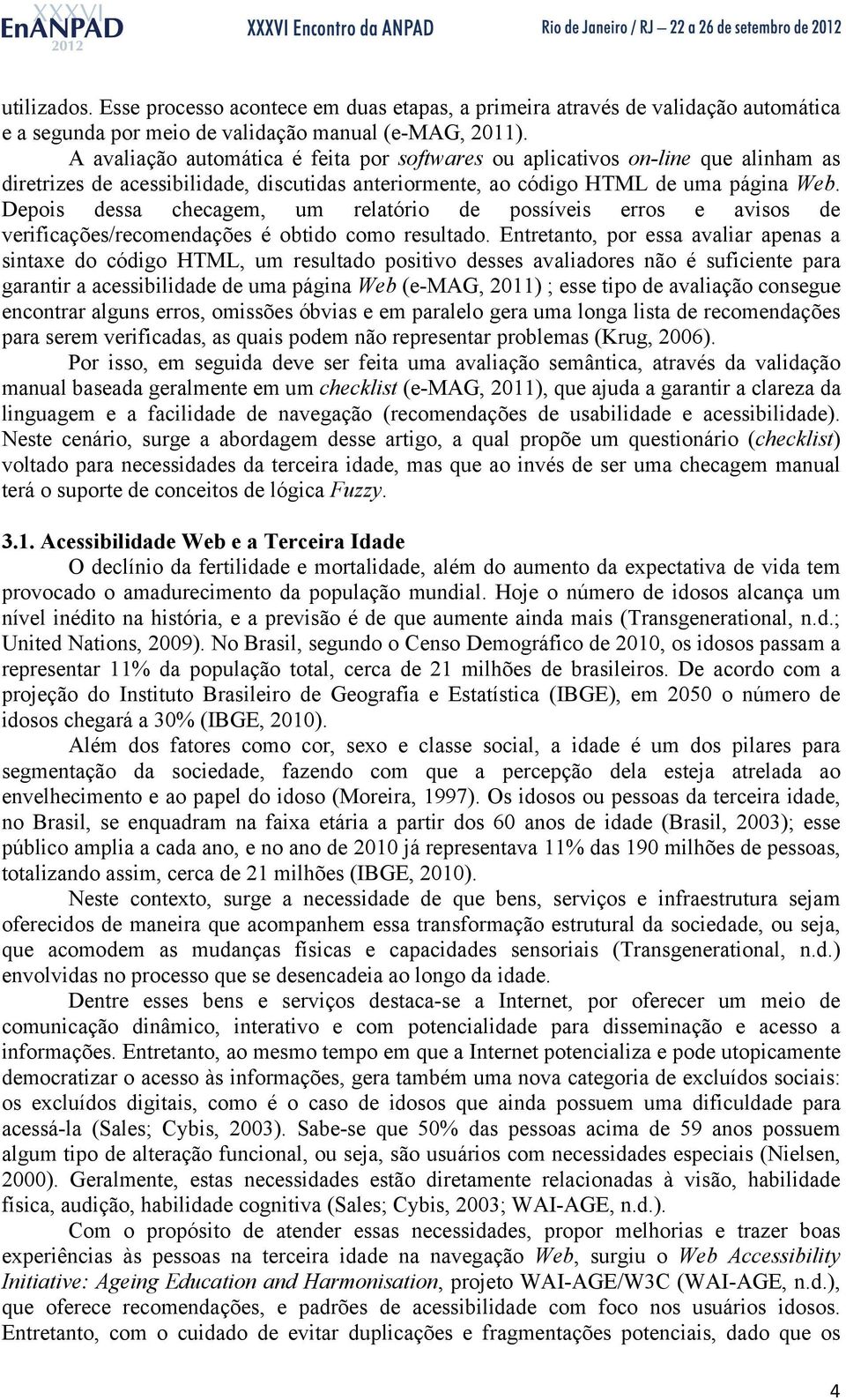 Depois dessa checagem, um relatório de possíveis erros e avisos de verificações/recomendações é obtido como resultado.