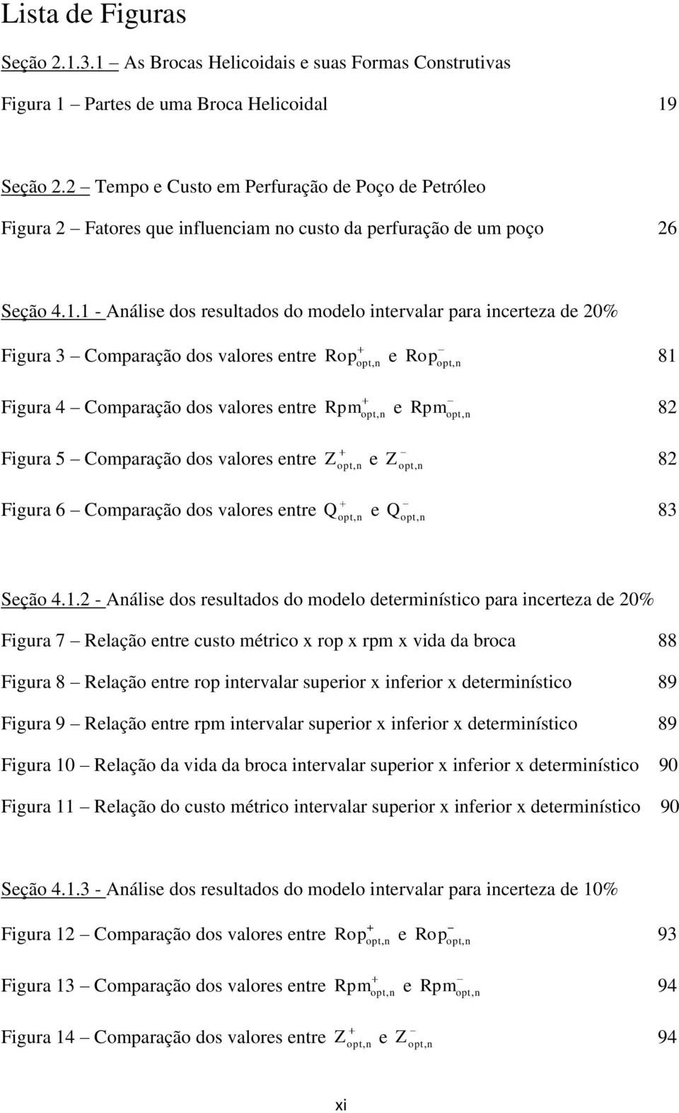 1 - Análise dos resultados do modelo intervalar para incerteza de 20% Figura 3 Comparação dos valores entre Figura 4 Comparação dos valores entre Figura 5 Comparação dos valores entre Figura 6