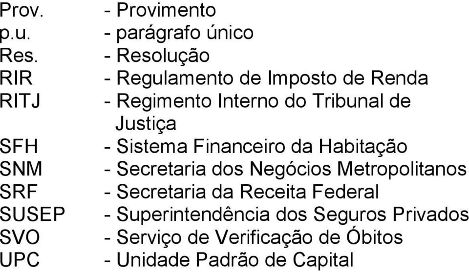 Imposto de Renda - Regimento Interno do Tribunal de Justiça - Sistema Financeiro da Habitação