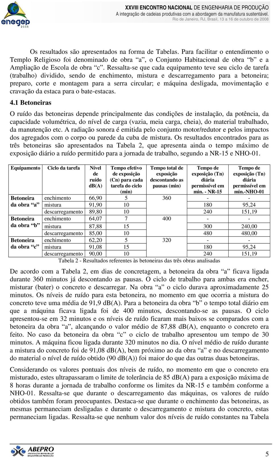 máquina desligada, movimentação e cravação da estaca para o bate-estacas. 4.