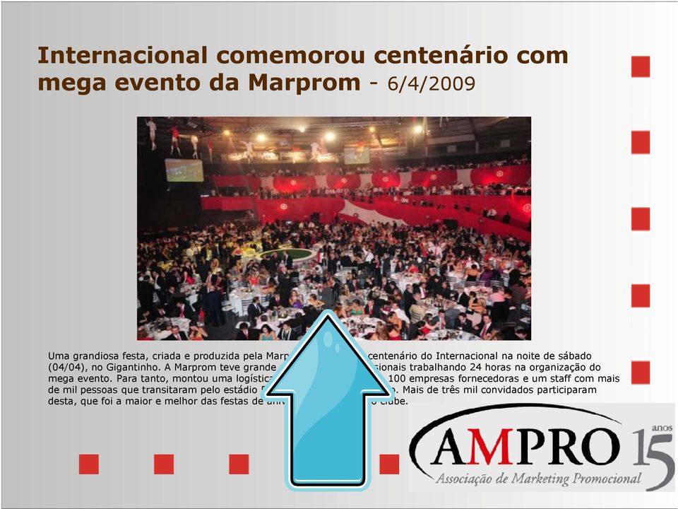 A Marprom teve grande parte de seus profissionais trabalhando 24 horas na organização do mega evento.