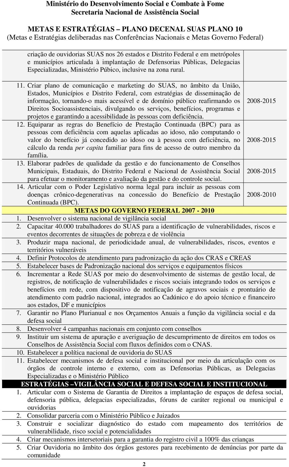 Criar plano de comunicação e marketing do SUAS, no âmbito da União, Estados, Municípios e Distrito Federal, com estratégias de disseminação de informação, tornando-o mais acessível e de domínio