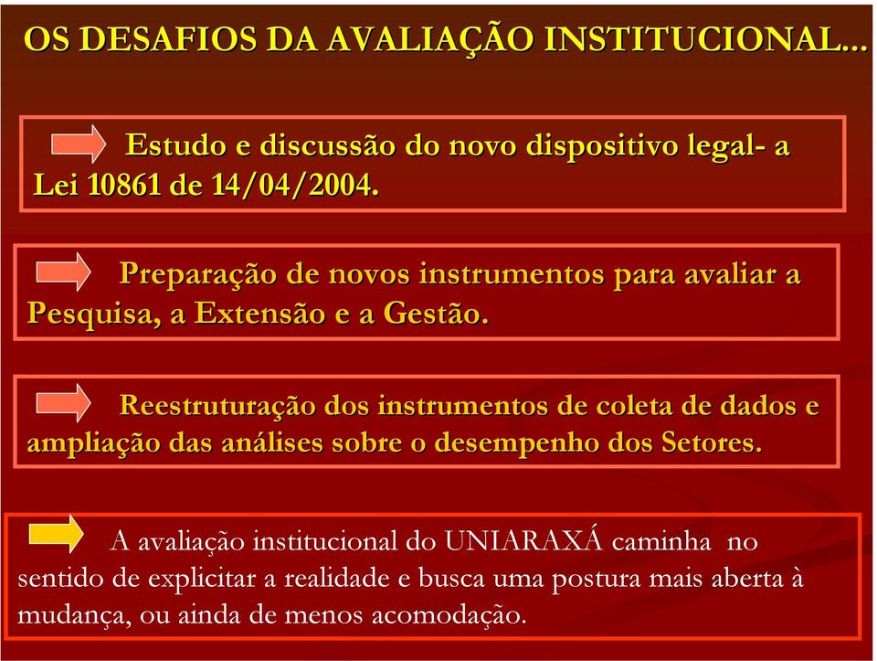 Reestruturação dos instrumentos de coleta de dados e ampliação das análises sobre o desempenho dos Setores.