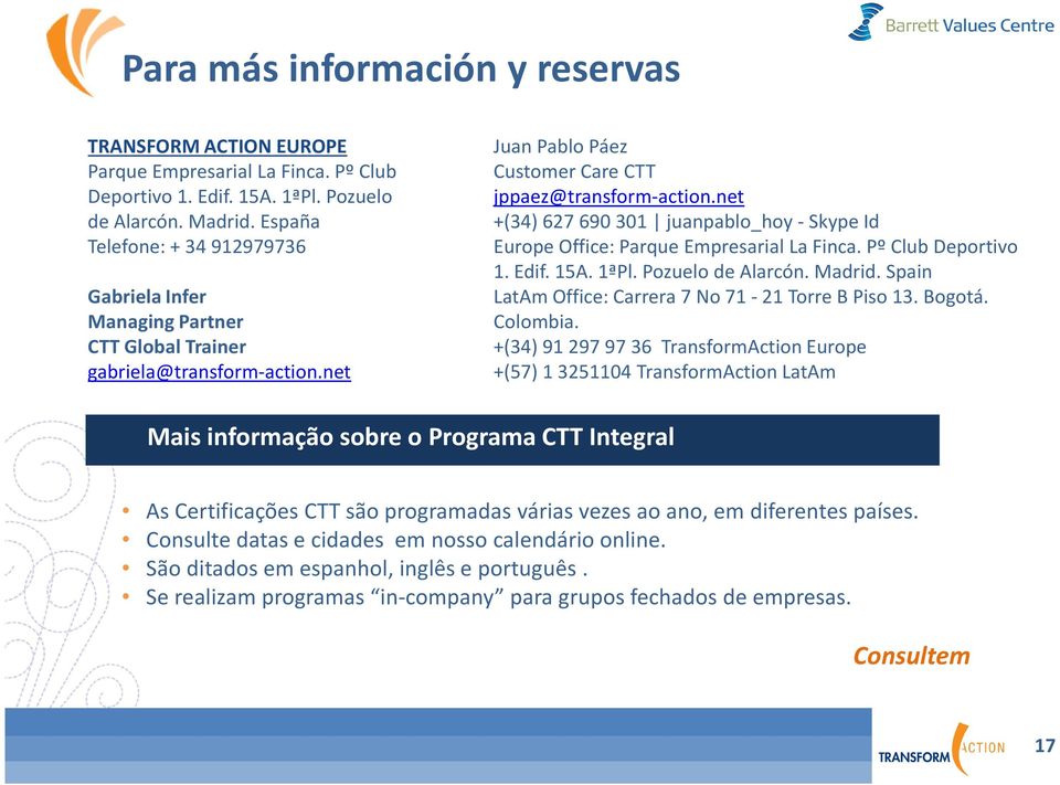 net +(34) 627690301 juanpablo_hoy-skypeid EuropeOffice: Parque Empresarial La Finca. Pº Club Deportivo 1. Edif. 15A. 1ªPl. Pozuelo de Alarcón. Madrid.