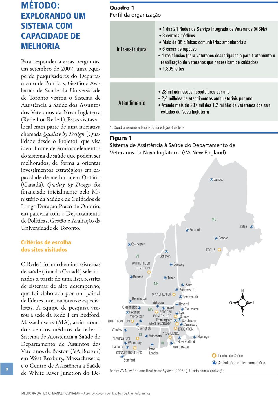 Essas visitas ao local eram parte de uma iniciativa chamada Quality by Design (Qualidade desde o Projeto), que visa identificar e determinar elementos do sistema de saúde que podem ser melhorados, de