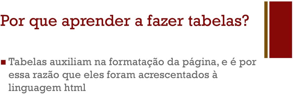 página, e é por essa razão que