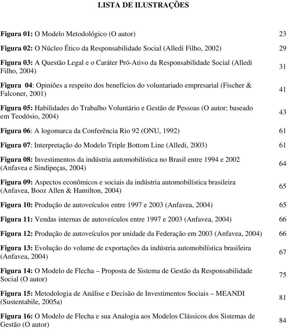 Gestão de Pessoas (O autor; baseado em Teodósio, 2004) 31 41 43 Figura 06: A logomarca da Conferência Rio 92 (ONU, 1992) 61 Figura 07: Interpretação do Modelo Triple Bottom Line (Alledi, 2003) 61