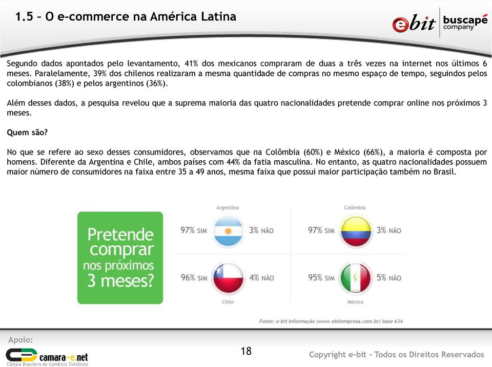 Além desses dados, a pesquisa revelou que a suprema maioria das quatro nacionalidades pretende comprar online nos próximos 3 meses. Quem são?