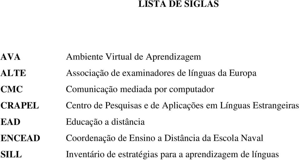 Centro de Pesquisas e de Aplicações em Línguas Estrangeiras Educação a distância