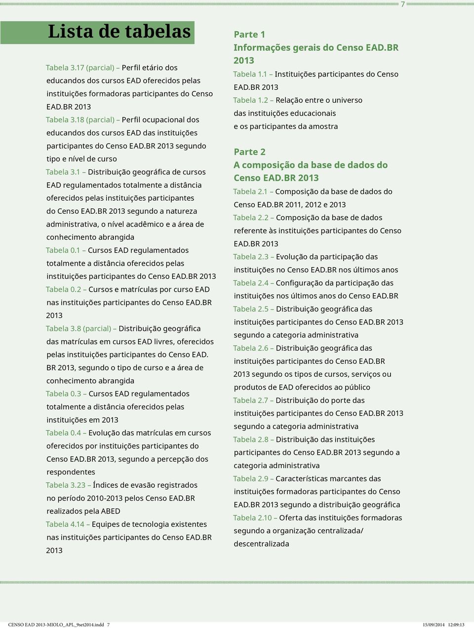 1 Distribuição geográfica de cursos EAD regulamentados totalmente a distância oferecidos pelas instituições participantes do Censo EAD.