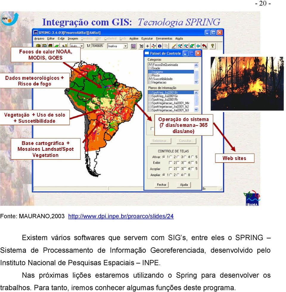 Processamento de Informação Georeferenciada, desenvolvido pelo Instituto Nacional de Pesquisas