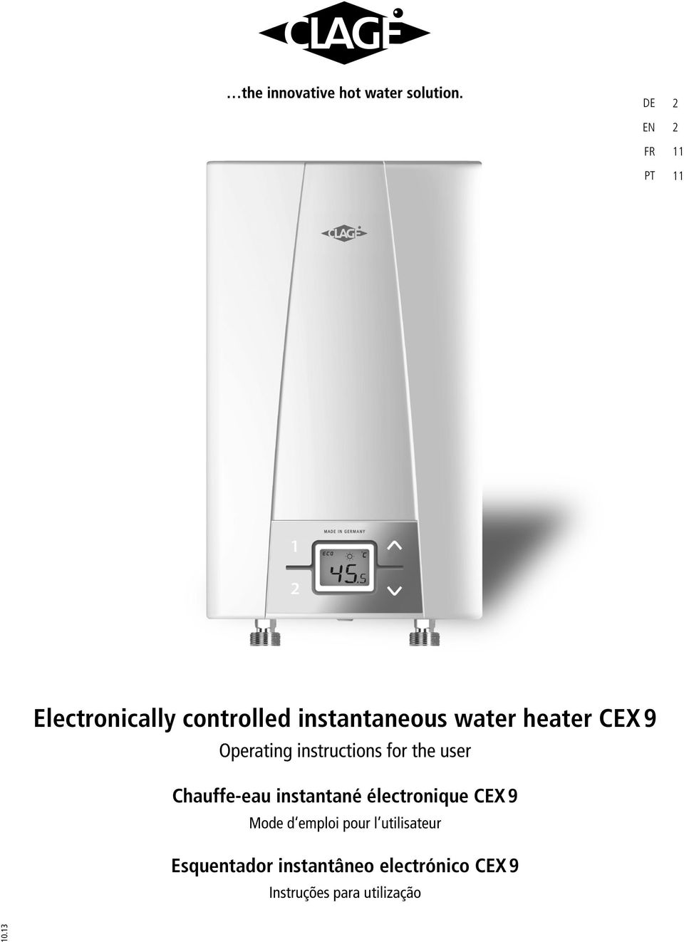 instantané électronique CEX 9 Mode d emploi pour l utilisateur