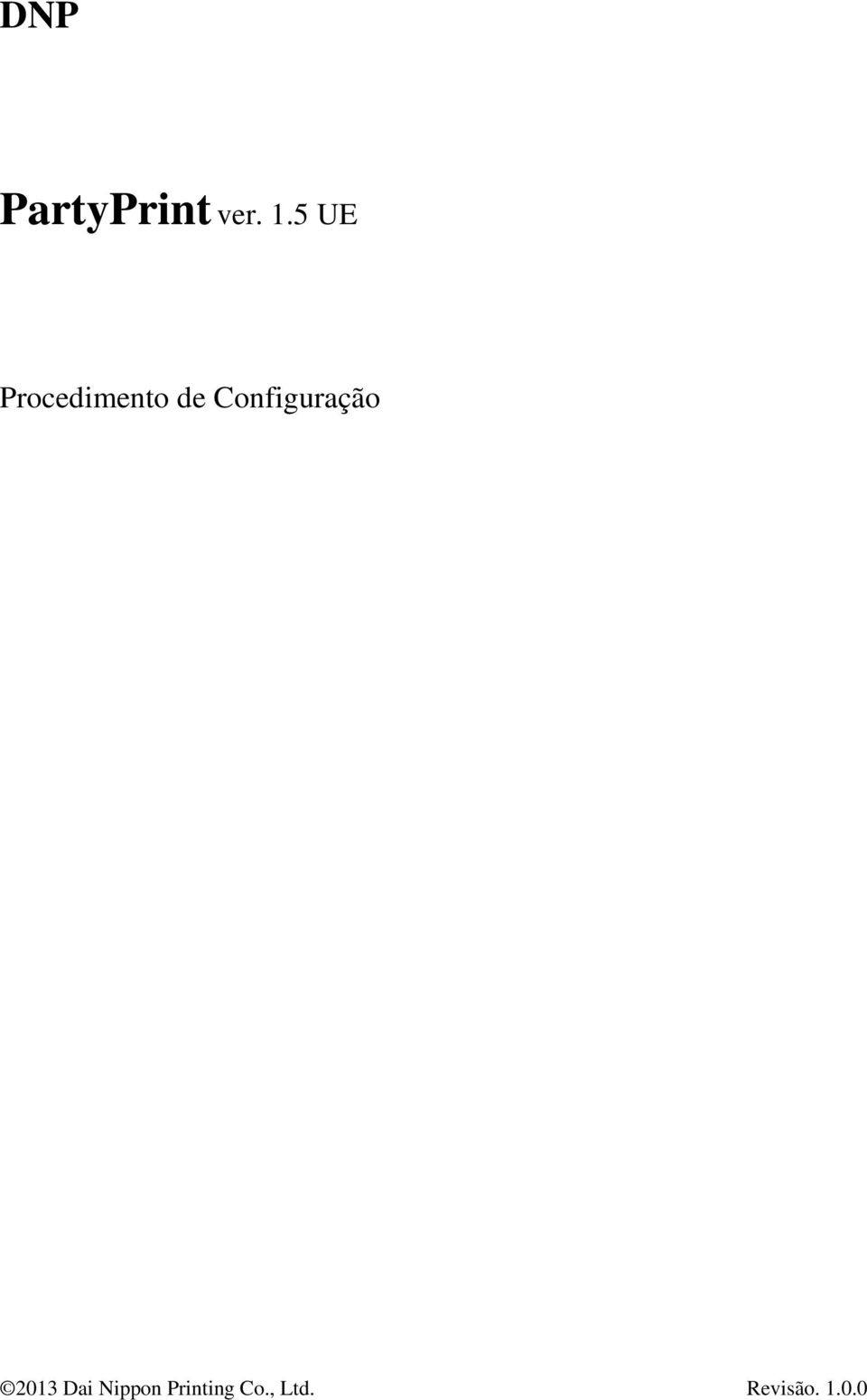 Configuração 2013 Dai