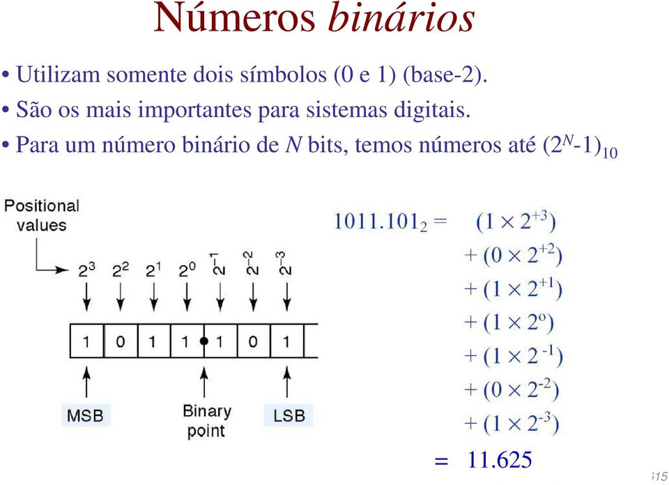 São os mais importantes para sistemas digitais.