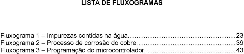 .. 23 Fluxograma 2 Processo de corrosão