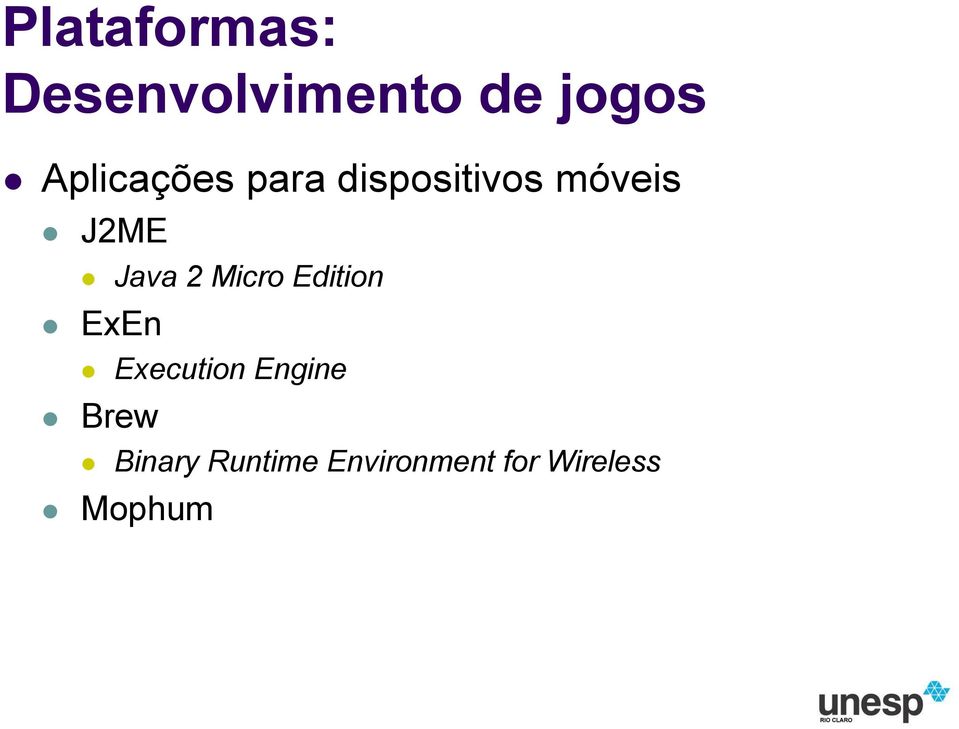 Java 2 Micro Edition ExEn Execution Engine