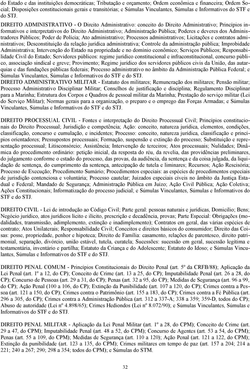 DIREITO ADMINISTRATIVO - O Direito Administrativo: conceito do Direito Administrativo; Princípios informativos e interpretativos do Direito Administrativo; Administração Pública; Poderes e deveres