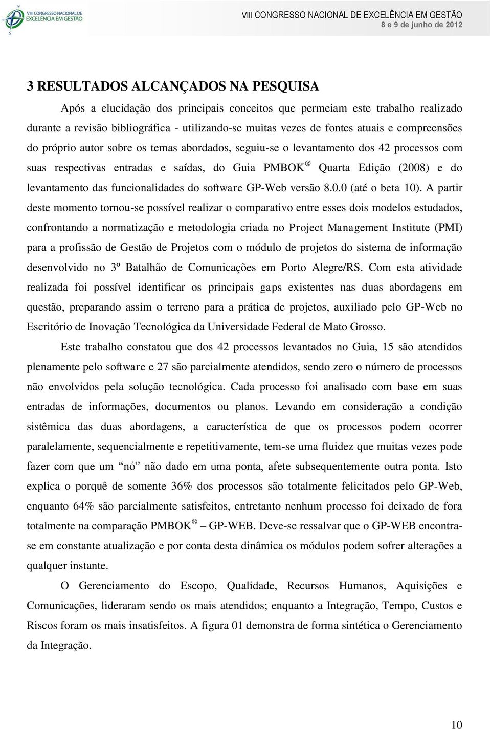 funcionalidades do software GP-Web versão 8.0.0 (até o beta 10).