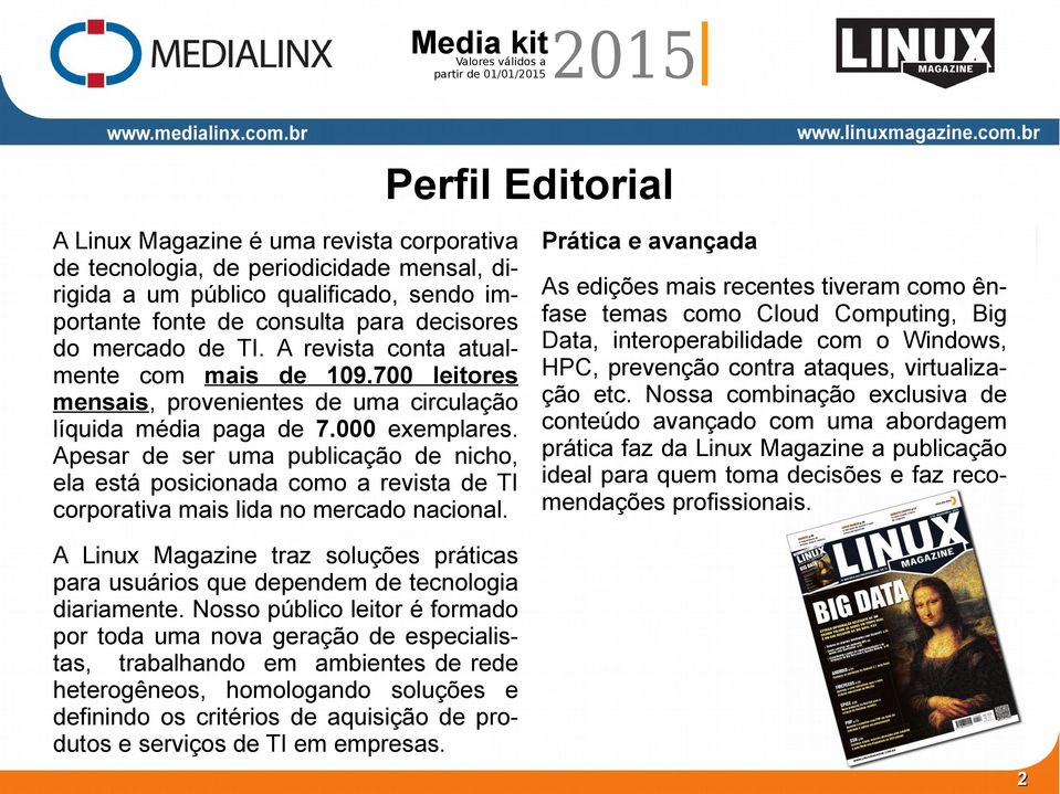 Apesar de ser uma publicação de nicho, ela está posicionada como a revista de TI corporativa mais lida no mercado nacional.