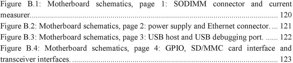 ... 121 Figure B.3: Motherboard schematics, page 3: USB host and USB debugging port.