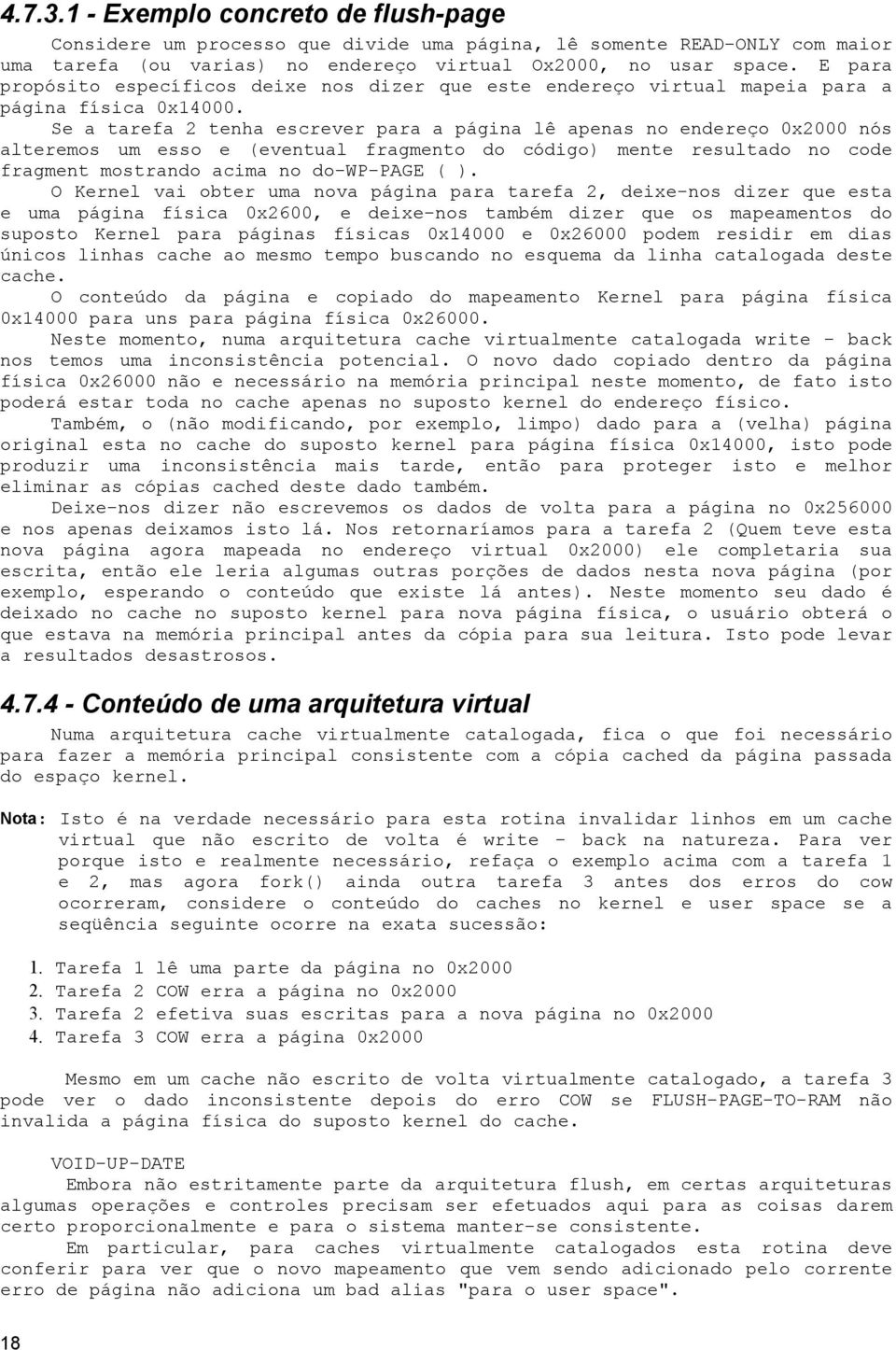 Se a tarefa 2 tenha escrever para a página lê apenas no endereço 0x2000 nós alteremos um esso e (eventual fragmento do código) mente resultado no code fragment mostrando acima no do-wp-page ( ).